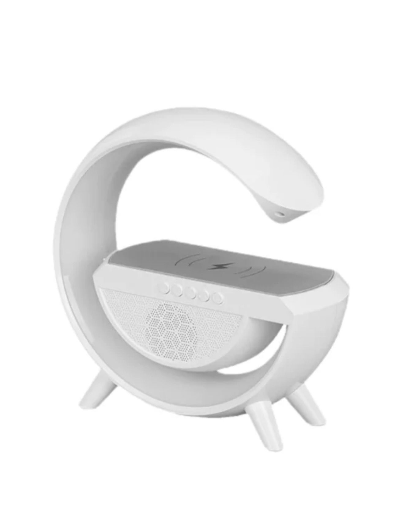 Lampă Multifuncțională cu Difuzor Bluetooth, Încărcător Wireless și Iluminare RGB