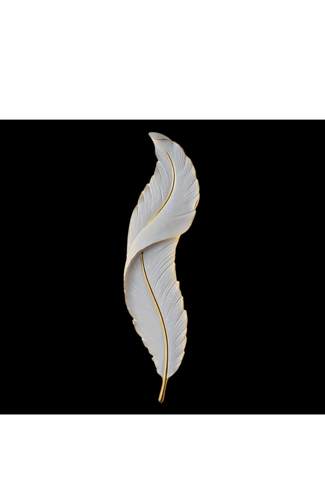 Aplică ANT8001/90 F LED integrat  90 cm | rășină alb/auriu | 3 tipuri de lumină | design modern decorativ