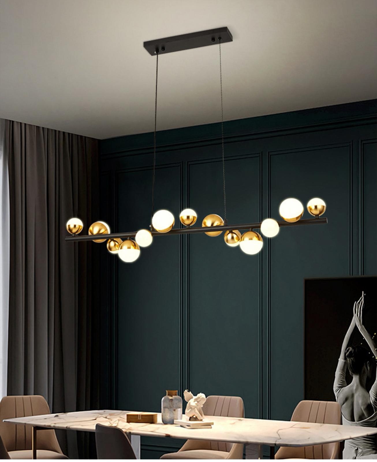 Lustră ANT6029  LED 130W | modern minimalist | reglabil 3000K–6500K | metal & acril | 100×96 cm