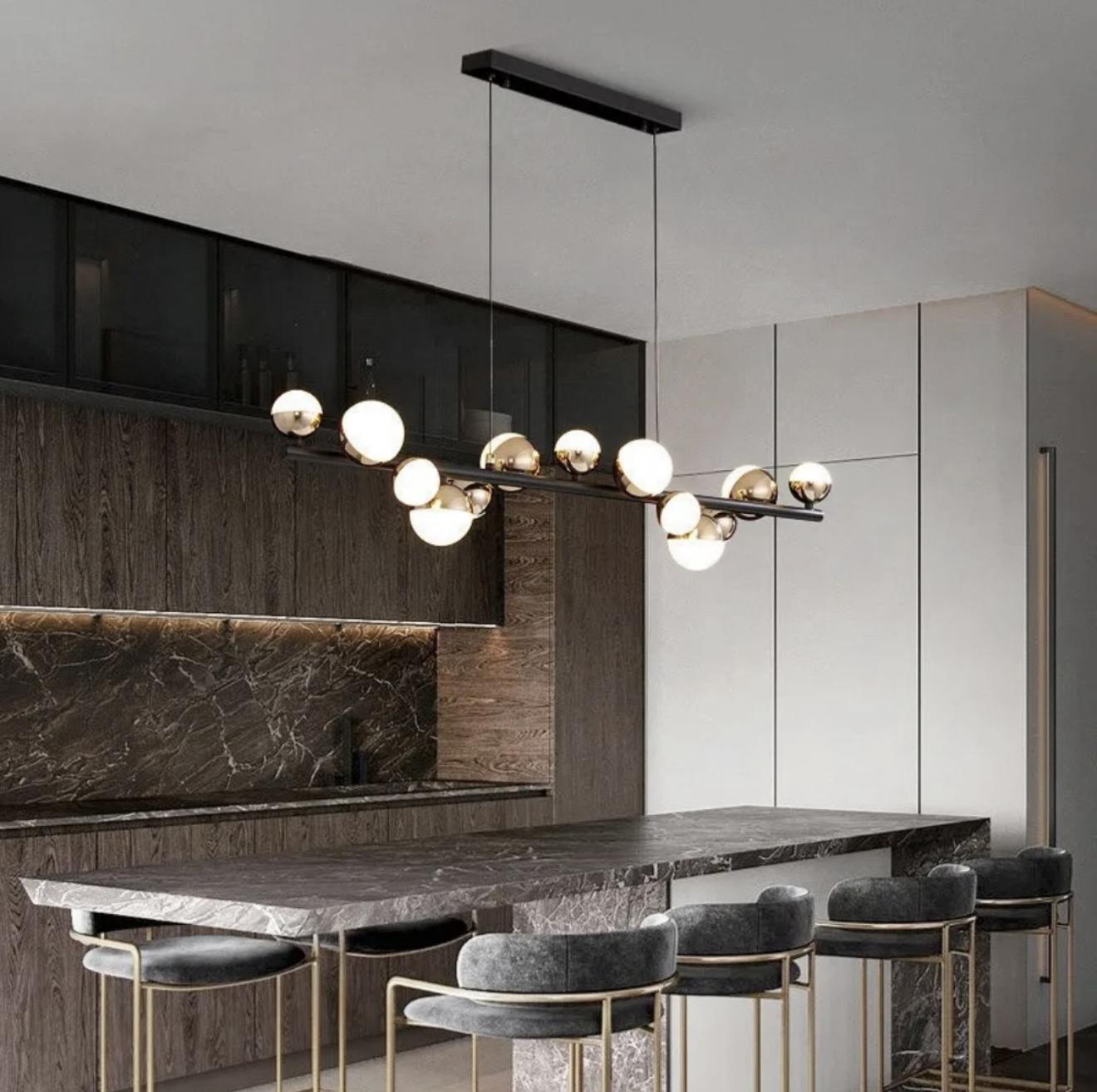 Lustră ANT6029  LED 130W | modern minimalist | reglabil 3000K–6500K | metal & acril | 100×96 cm