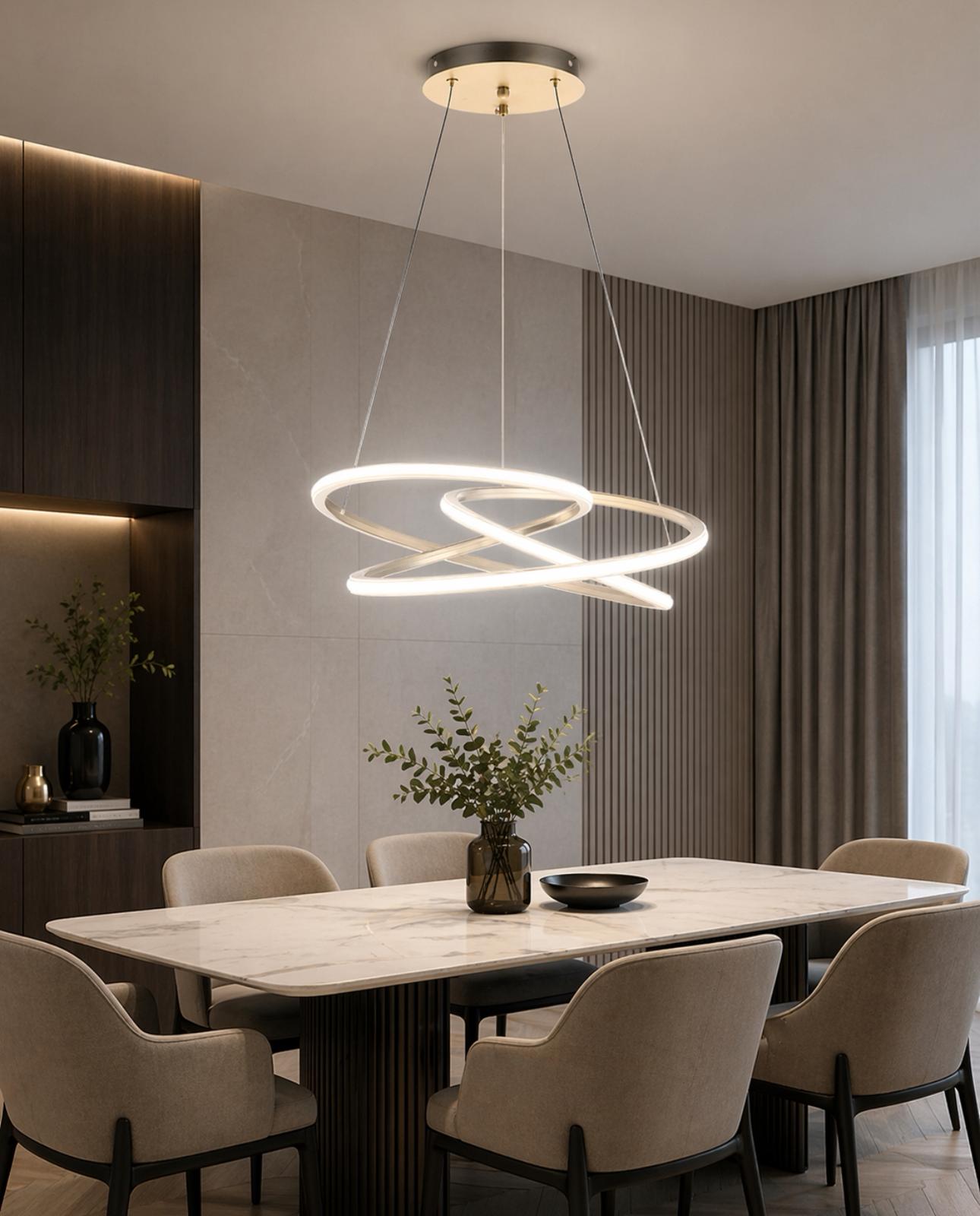 Lustră ANT4034  LED 60W | design modern simplu | Ø 50 cm | înălțime reglabilă