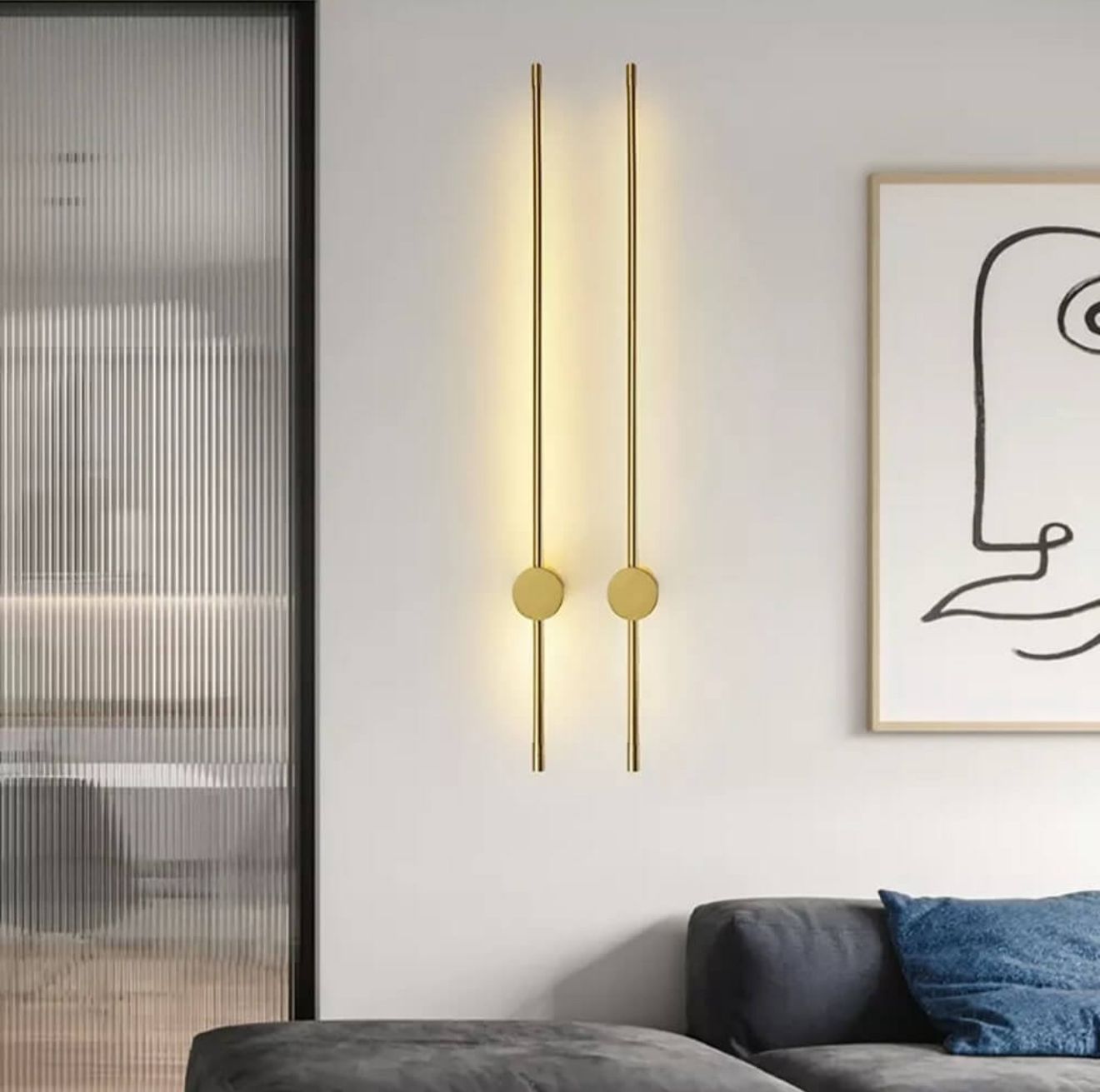 Aplica ANT2308 LED inclus, 80 cm, design clasic-modern, auriu
