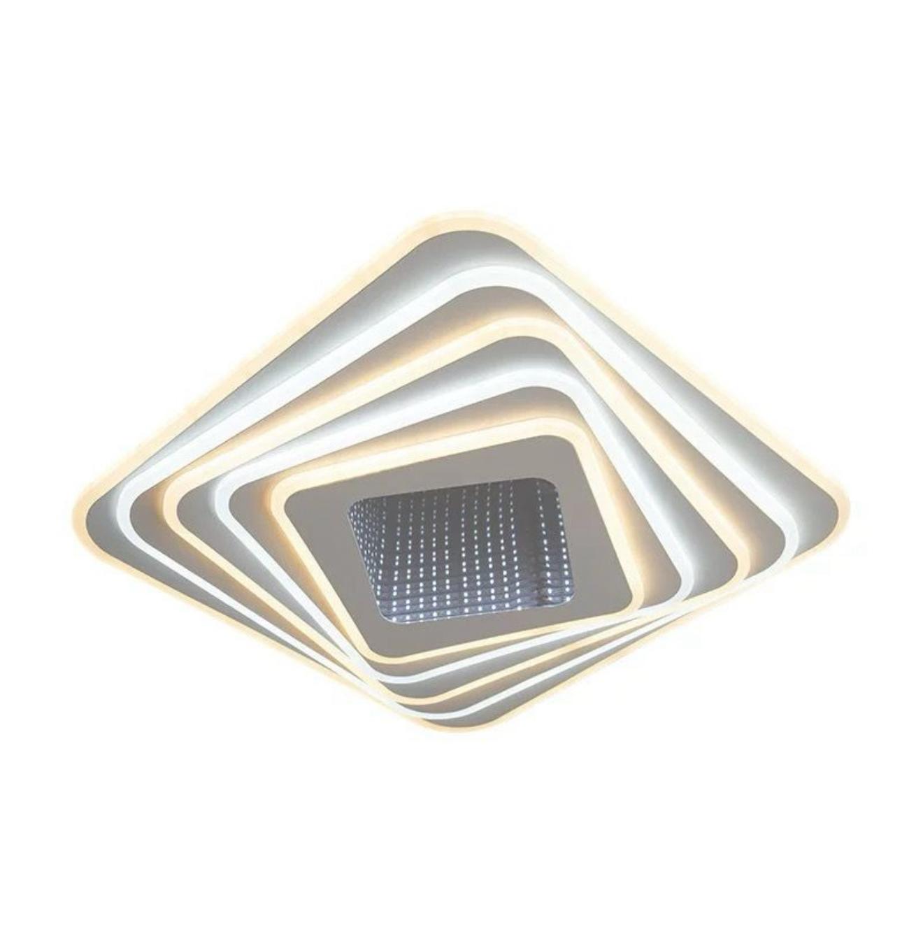 Plafonieră LED Pătrată cu Telecomandă – Lumină Reglabilă 3000K–6500K, 40 cm / 50 cm, Iluminare Modernă
